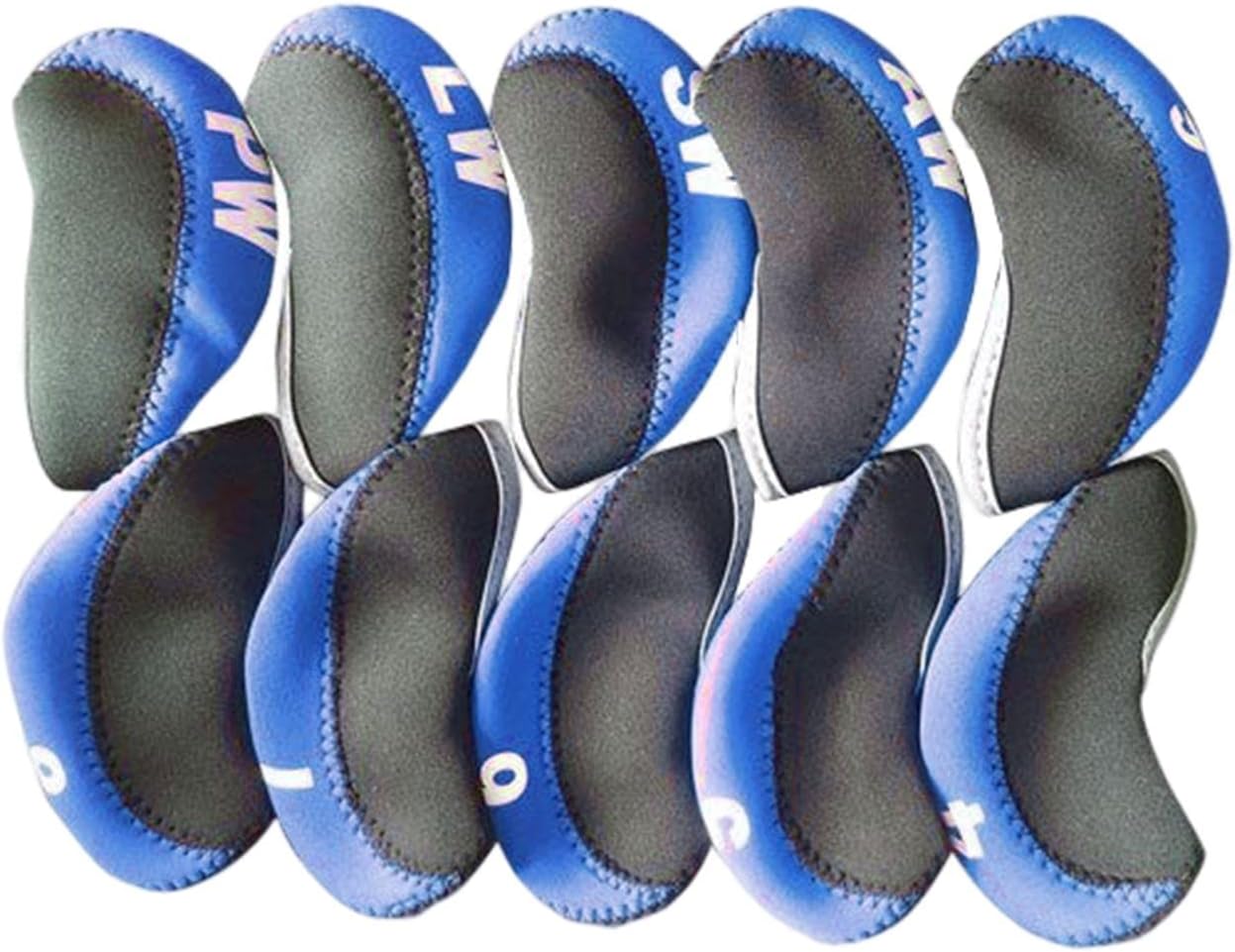 Golf Iron Head Covers Set Golf Wedges Headcovers Gears Protector with Number Waterproof Equipment for Golfers