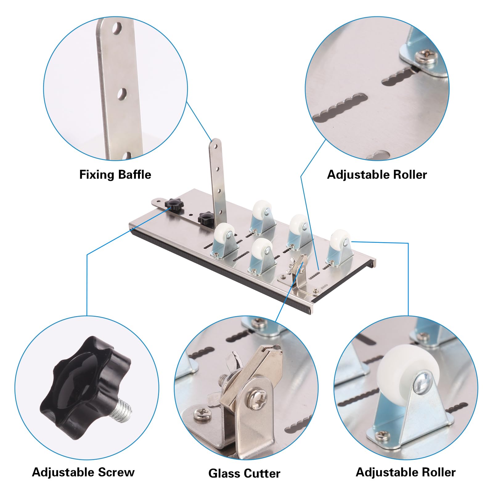 Glass Bottle Cutter,Glass Cutter Tool Kit for Round Bottles, Bottle Cutter DIY Machine for Cutting Wine,Beer,Whiskey, Champagne and soda