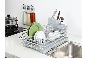 Kitchen Countertop Aluminum Dish Rack