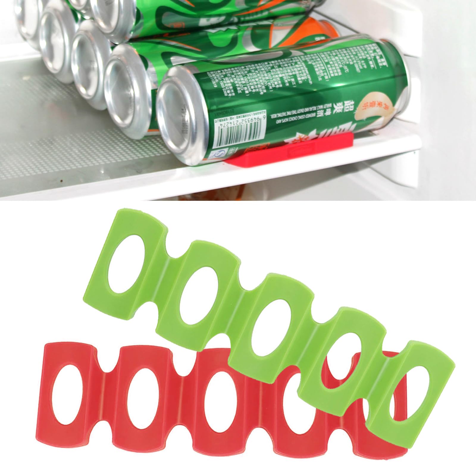 2 Stück Silikon Flaschenhalter Für Kühlschrank - Faltbare Getränkehalter