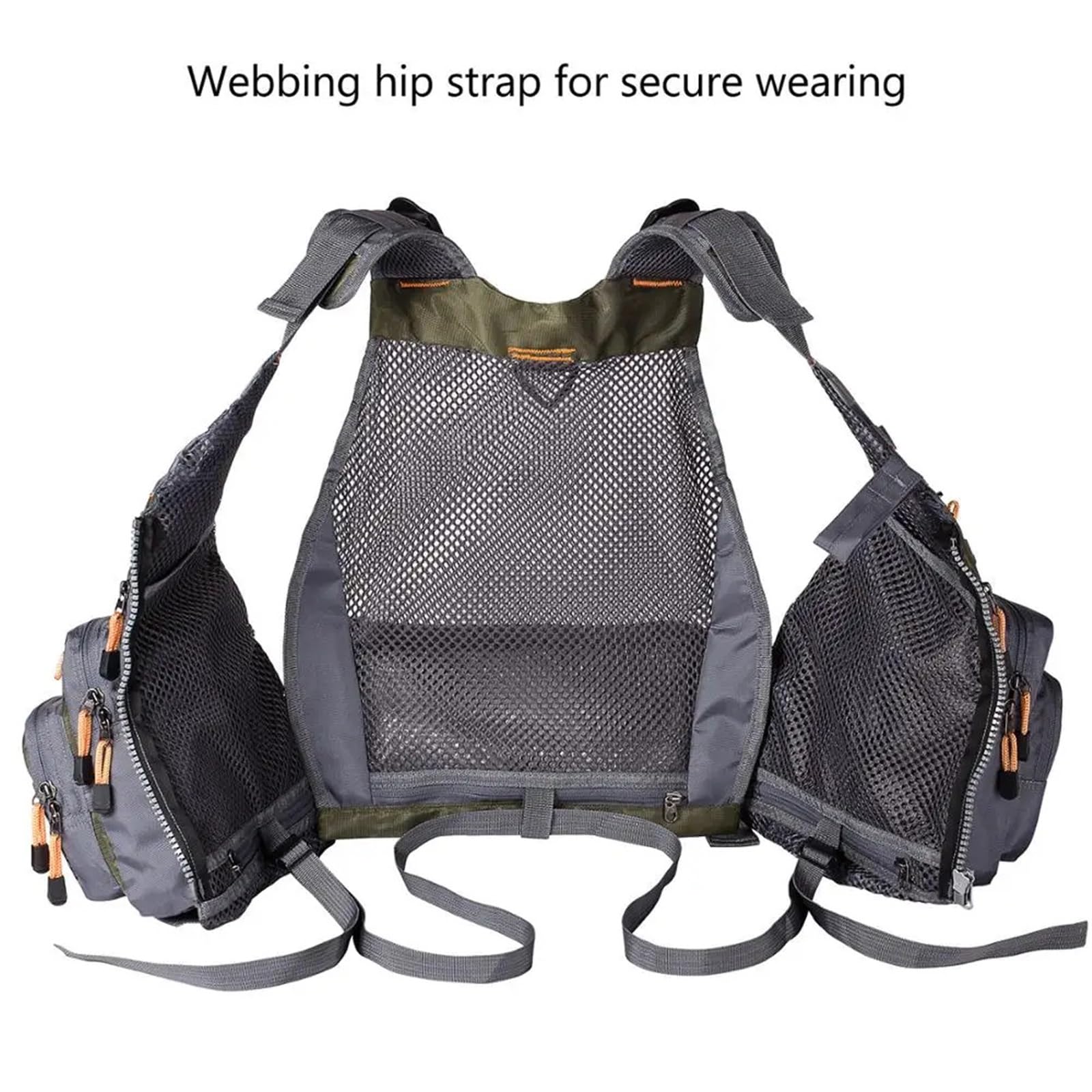 Atmungsaktive Angelweste, Outdoor-Sport, Fliegen, Schwimmen, verstellbare Weste, Angelzubehör