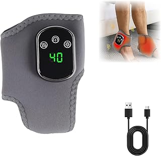 3-In-1 Fussmassagegerät Elektrisch - Fußmassagegerät Durchblutung mit 3 Modi, 5 Wärmestufen, Massage für Füsse mit Heißkompressenfunktion, Massagegerät Fußmassage für Füße Beine（1 Packung）