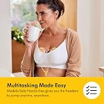 Medela Freestyle Flex Breast Pump with Bonus 100 Breast Milk Storage Bags, Closed System Quiet Handheld Portable Double Electric Breastpump, Mobile Connected Smart Pump with Touch Screen LED Display