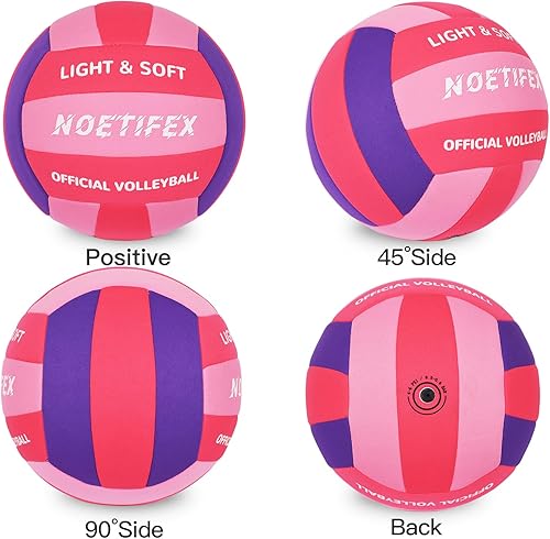 Miniatura 2 de Pelota de voleibol suave, tela súper suave, para práctica en interiores, segura y silenciosa, para niños, jóvenes, principiantes, juegos de práctica