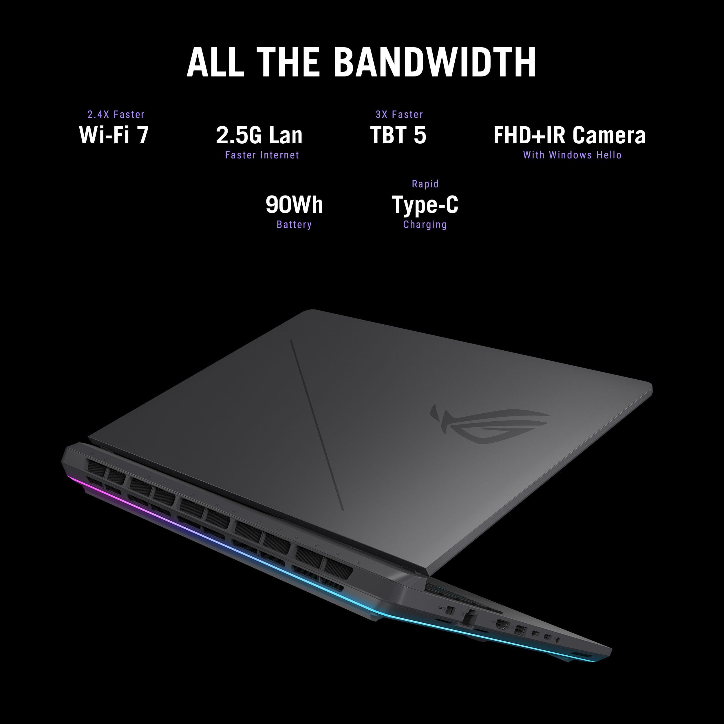 ASUS ROG Strix G16 (2026) Gaming Laptop, 16 Zoll ROG Nebula HDR 2.5K 240Hz/3ms, Intel Core Ultra 9 290HX Plus, NVIDIA GeForce RTX 5080, 32GB DDR5, 1TB PCIe Gen4 SSD, Wi-Fi 7, Win11 Home, G615LW-AB966