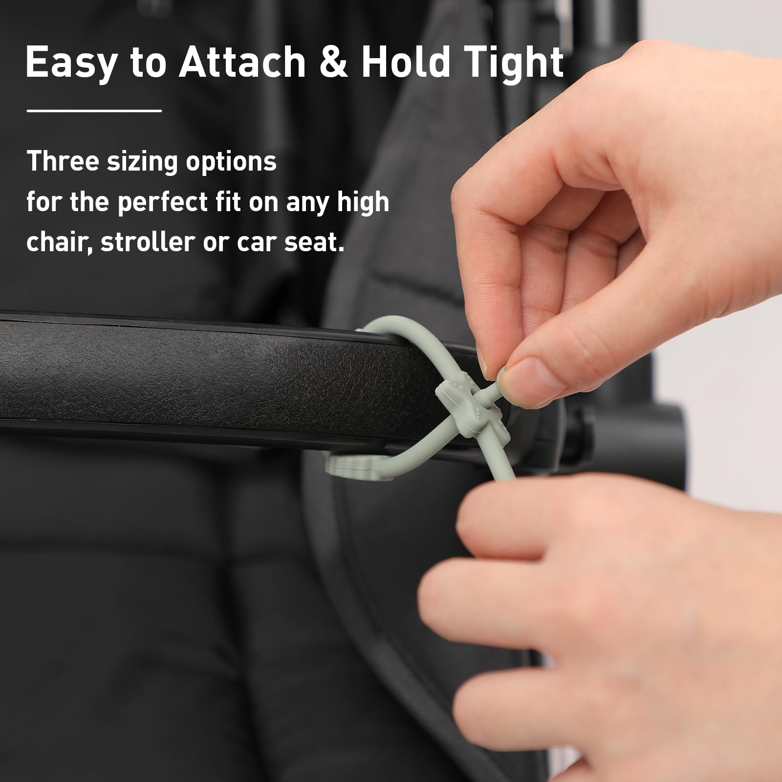 5er Set Silikon-Schnullerketten - BPA-freie Clips Für Kinderwagen & Hochstühle