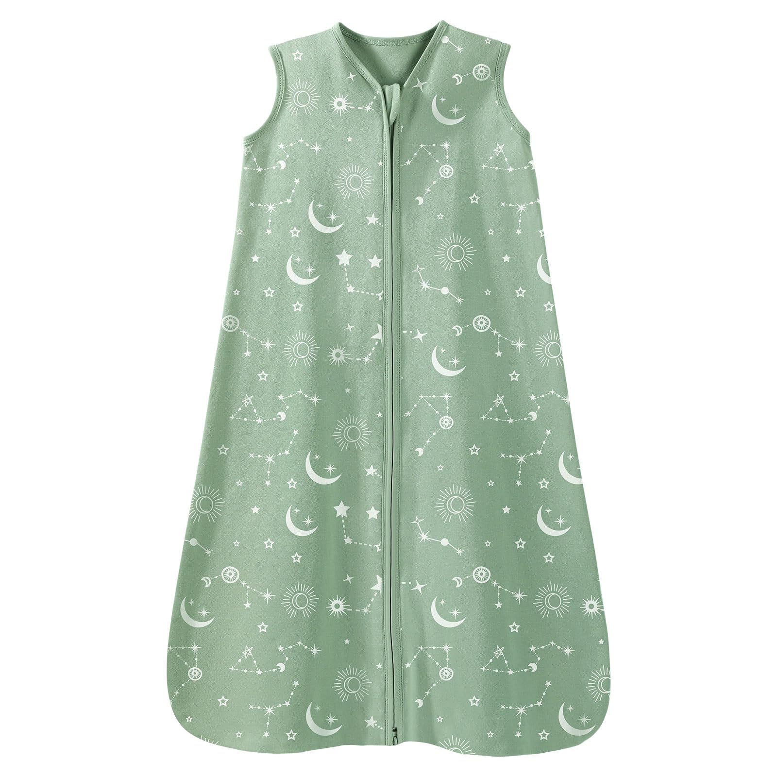Unnivoll Baby Sleeping Bag 0.5 Tog 18-24 Months Summer Sleep Sack 100% Cotton Baby Sleep Bag Wearable Blanket for Newborn Infant Toddler Apricot Elephant — view 22