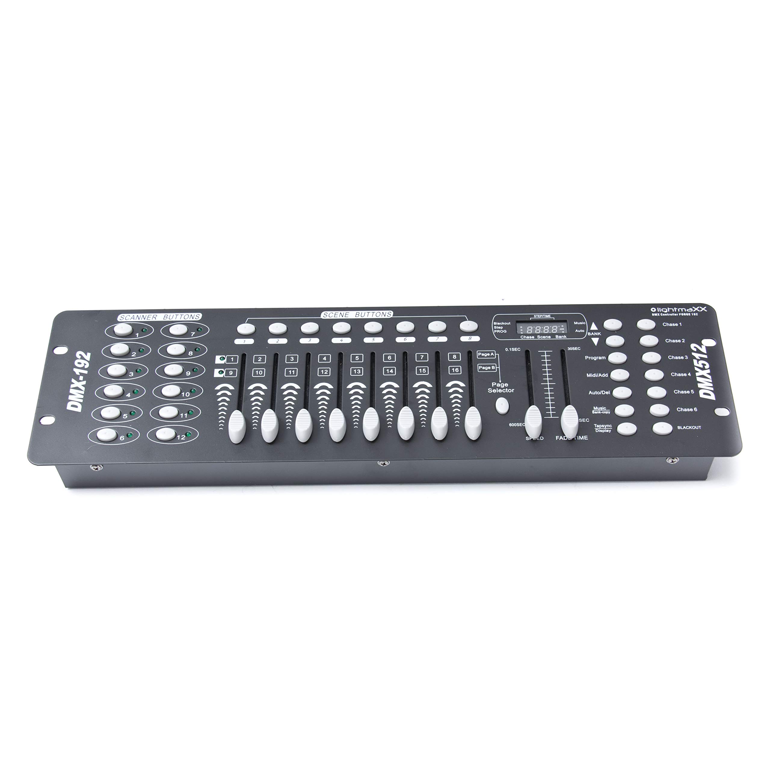 DMX Lichtsteuerung Set lightmaXX FORGE 192-19" Controller inkl. 3HE Case, Robust & Einfach, Ideal für Bühnenbeleuchtung, Profis & Einsteiger