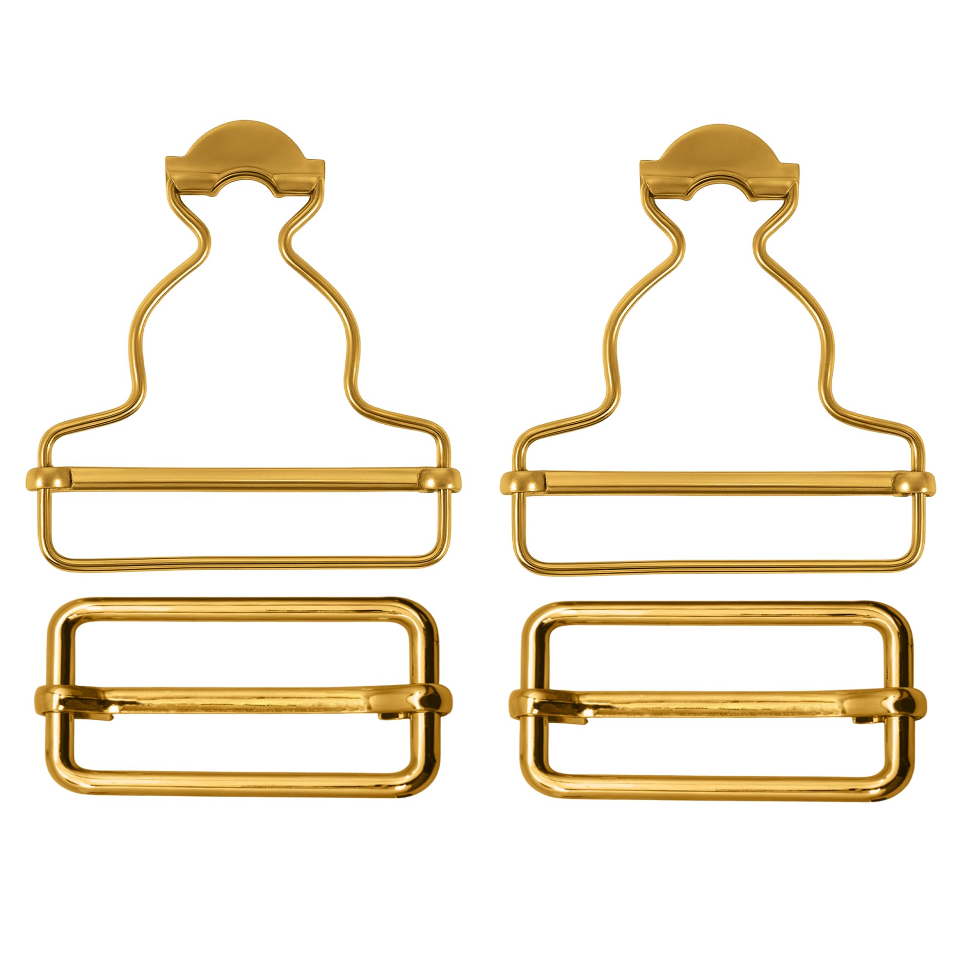 Trimming Shop Bronze 40Mm Dungaree Buckles With Sliders – Suspender Buckles With Sliders, Braces, Handbags, Jackets, Kids’ Clothing, Pinafores, Sewing & Crafting, 10Pcs