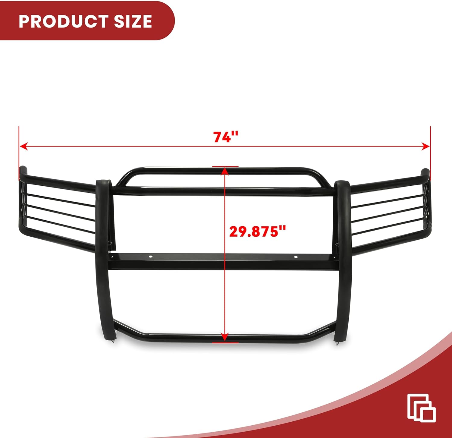 Kojem Brush Guard Compatible with 2004 2005 2006 Dodge Durango 4DR Grille Guard Front Bumper Grill Protection