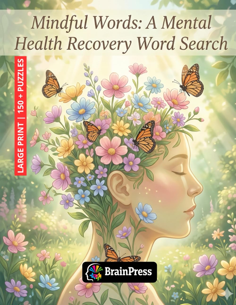 Mindful Words: A Mental Health Recovery Word Search: 150+ Positive Affirmation Puzzles for Anxiety Relief, Stress Reduction, and Emotional Healing