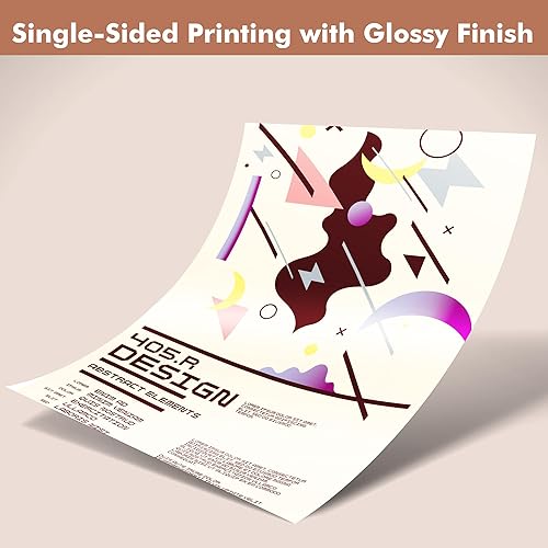 Miniatura 6 de Papel fotográfico de inyección de tinta brillante de 11 x 17 pulgadas, 48 libras, 6.35 ozm, papel fotográfico profesional, 50 hojas de trabajo de