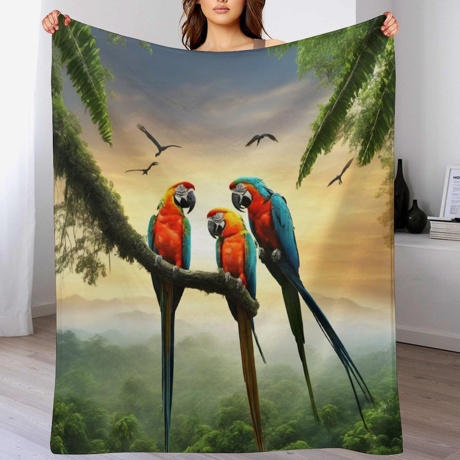 Manta de franela polar ideal para tardes de sofá y películas en el salón