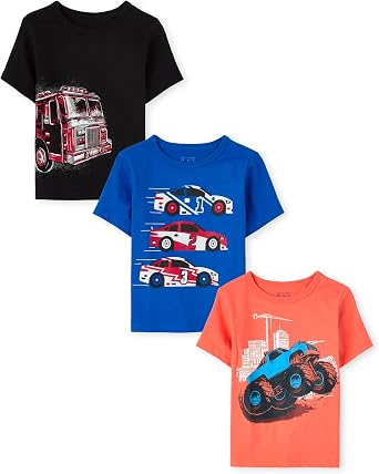 The Childrens Place Baby Boys Graphic T-Shirts 3-Pack
