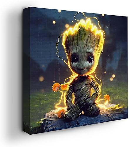 Miniatura 96 de MAVIS PRINT Dead Poool - Decoración de pared Marval de 12 x 16 pulgadas, impresión HD y marco de madera, decoración moderna de pared para Annt