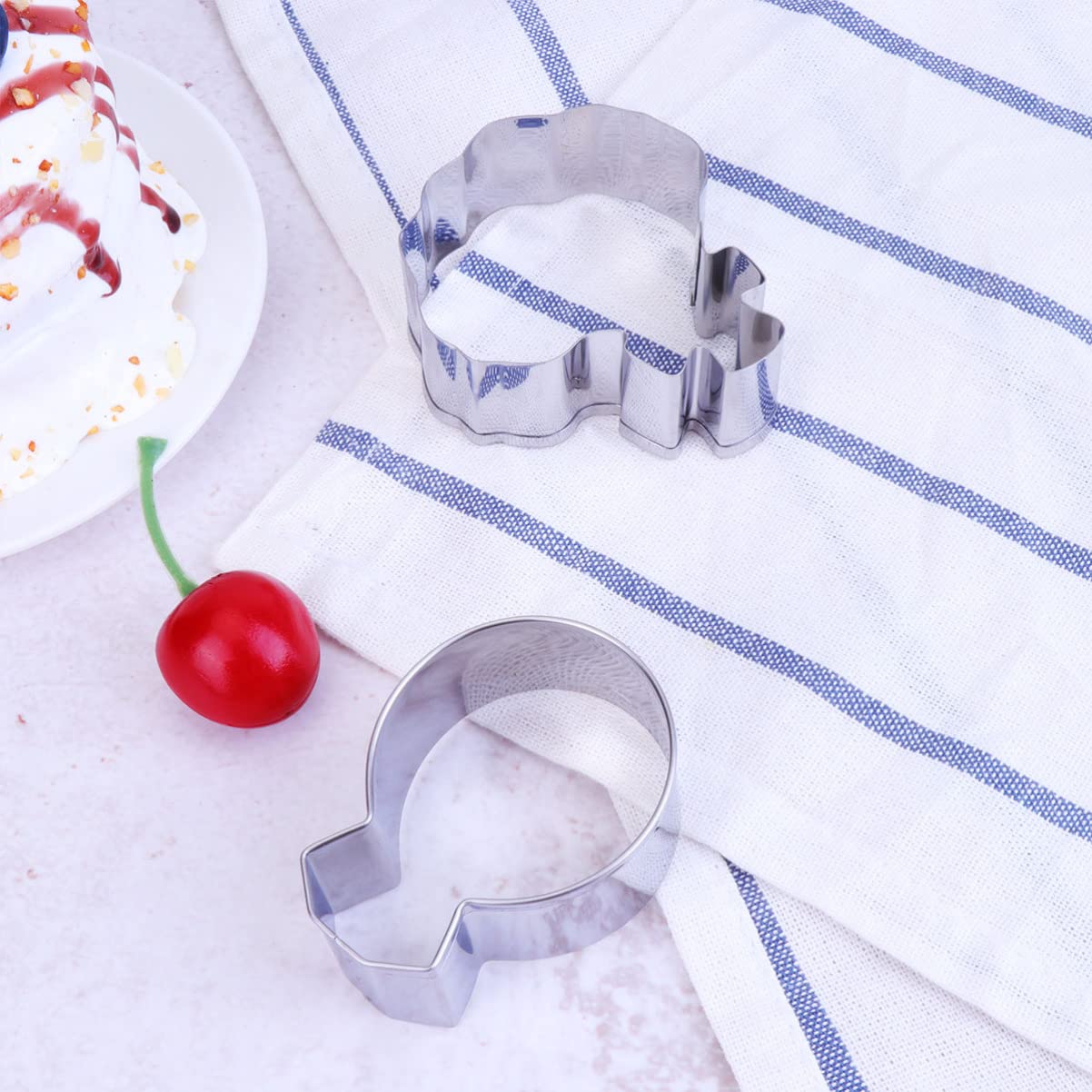 Abaodam 3 Sets Keksformen Zum Backen Liebesherz-ausstechformen Fondant-kuchenform Edelstahl Küchenwerkzeug Zubehör 5 Stück * 3