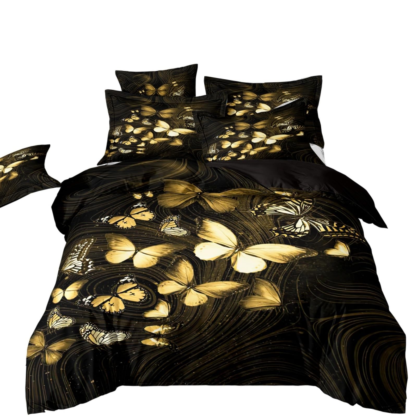 Super King Size Duvet Cover Sets Golden Butterfly Super King Bedding