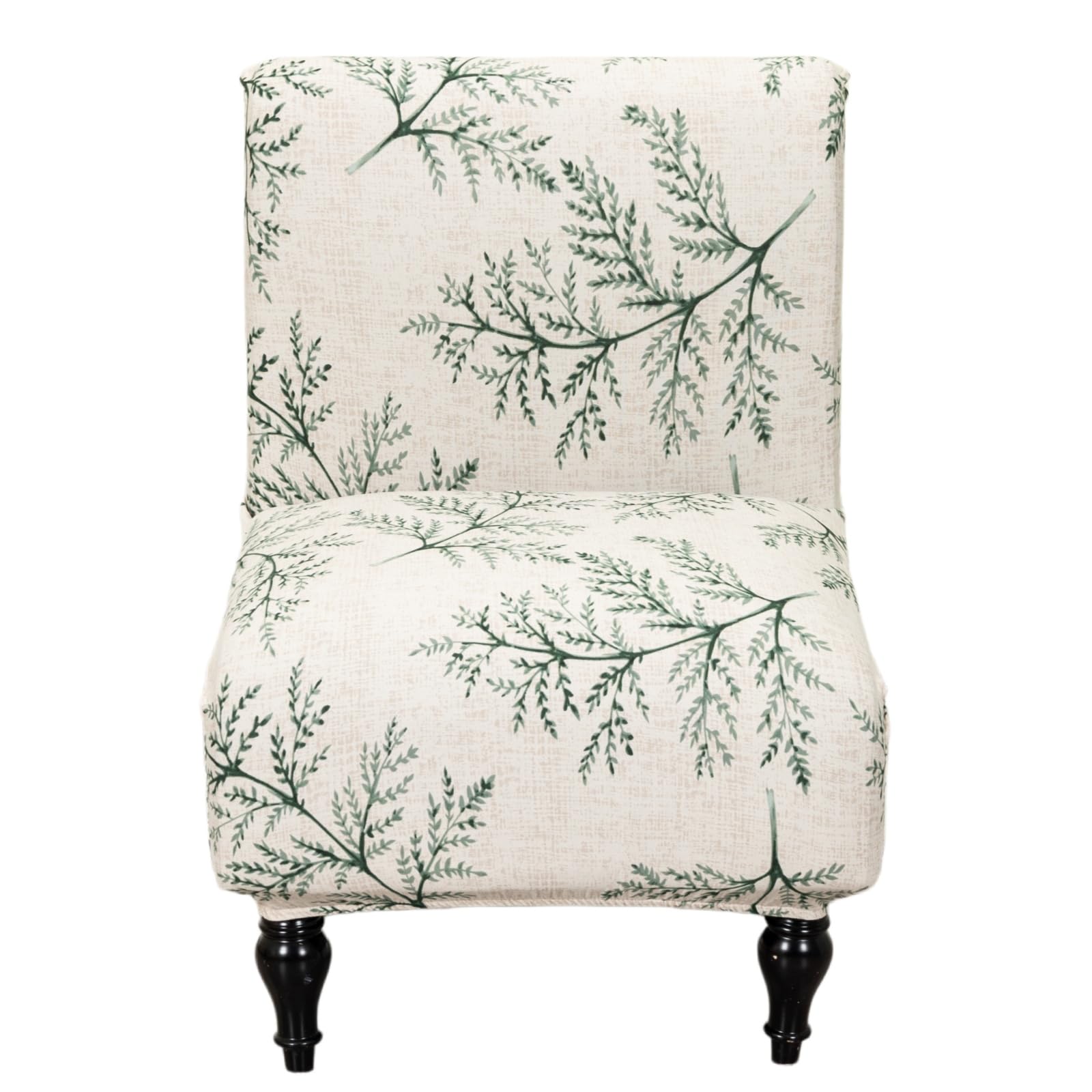 Eco-Ancheng Armless Chair Slipcover Removable Armless Accent Chairs Covers Washable Armless Slipper Chair Slipcover Printed Armless Chair Furniture Protector Covers for Living Dining Room Hotel