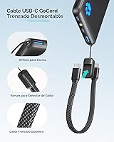 Vista 6 de INIU Cargador portátil, Batería externa ultra delgada de 10000 mAh 45W PD, paquete de batería mini con carga rápida USB-C, accesorios de viaje