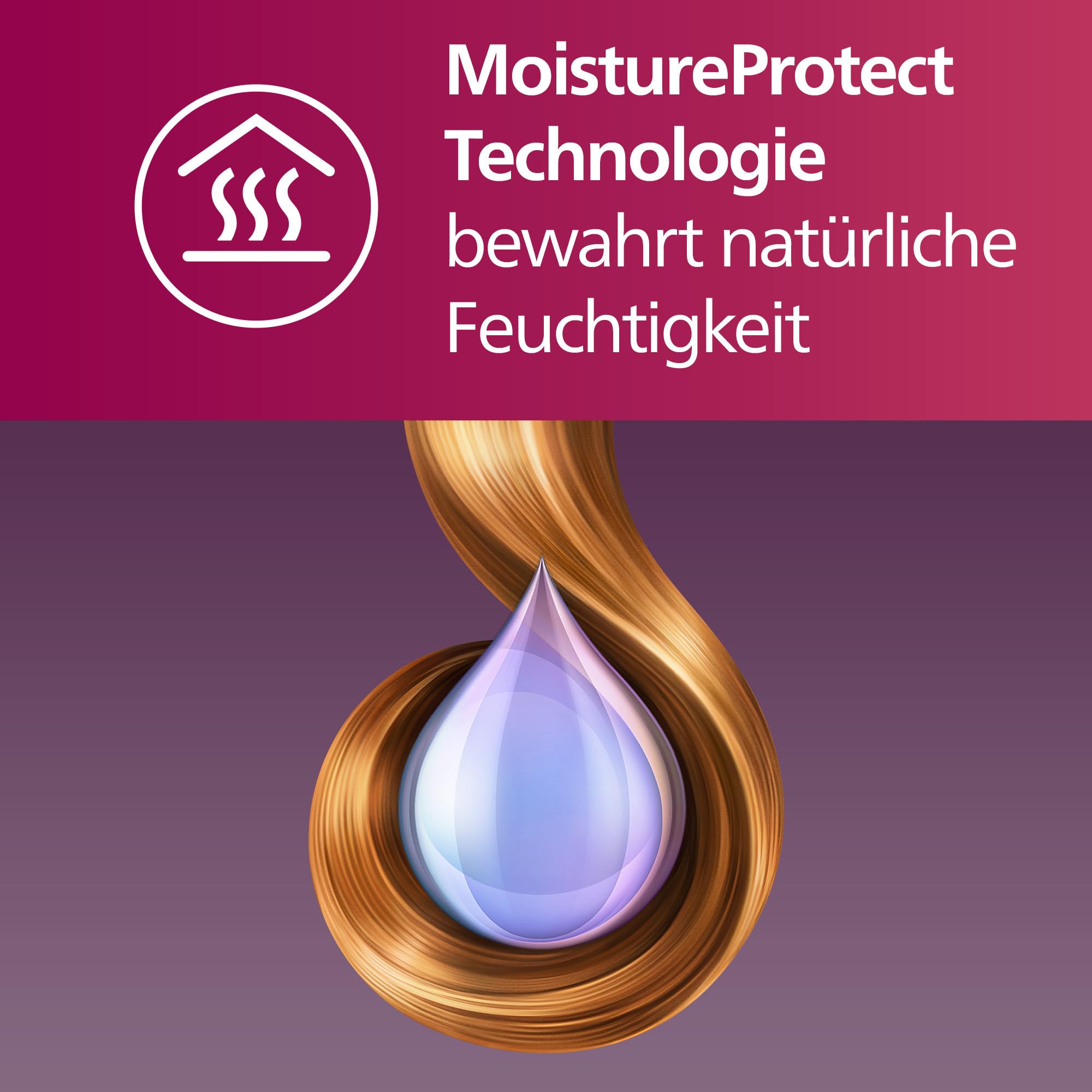 Philips automatischer Lockenstab 8000 Series, Lockenwickler/Curler mit MoistureProtect Technologie, 27 verschiedene Stylingoptionen, Weiß, Modell BHB878/00