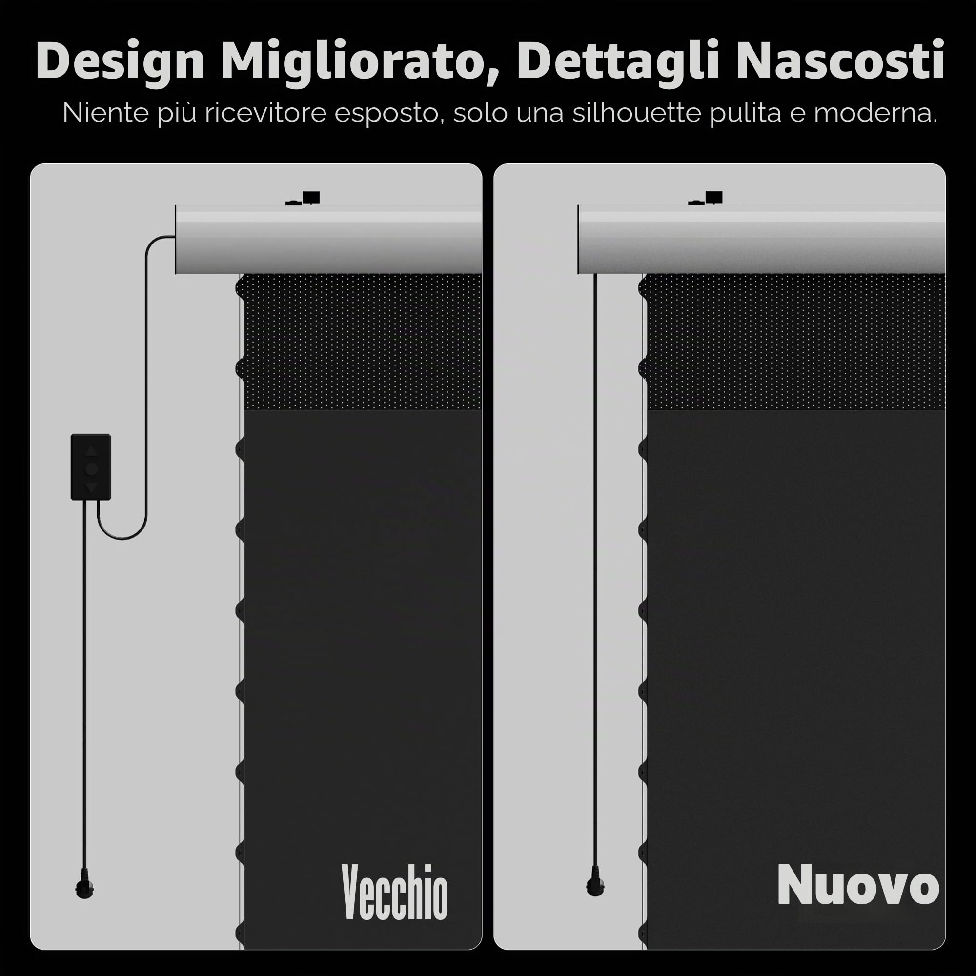 CBSP - Schermo a discesa motorizzato Deluxe, involucro in alluminio bianco 4K/8K, schermo CLR da incasso a soffitto, compatibile con proiettore Lumen fino a 1800 ANSI UST (100")