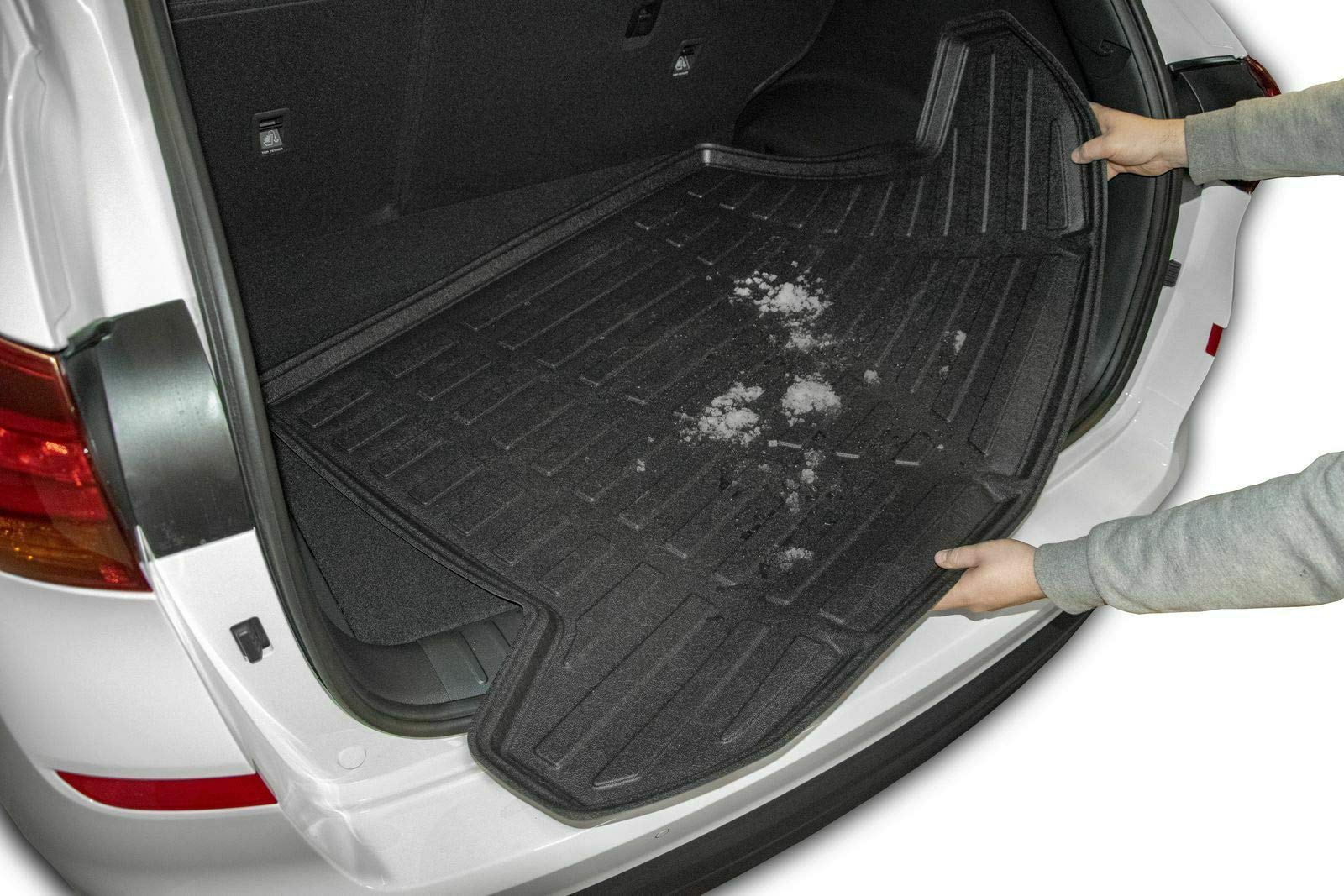 J&J AUTOMOTIVE Velours Fußmatten und TPE Kofferraumwanne Set passend für Opel Insignia 2008-2016 4tlg, mit hohem Rand Passform rutschfest Geruchsneutral Schwarz
