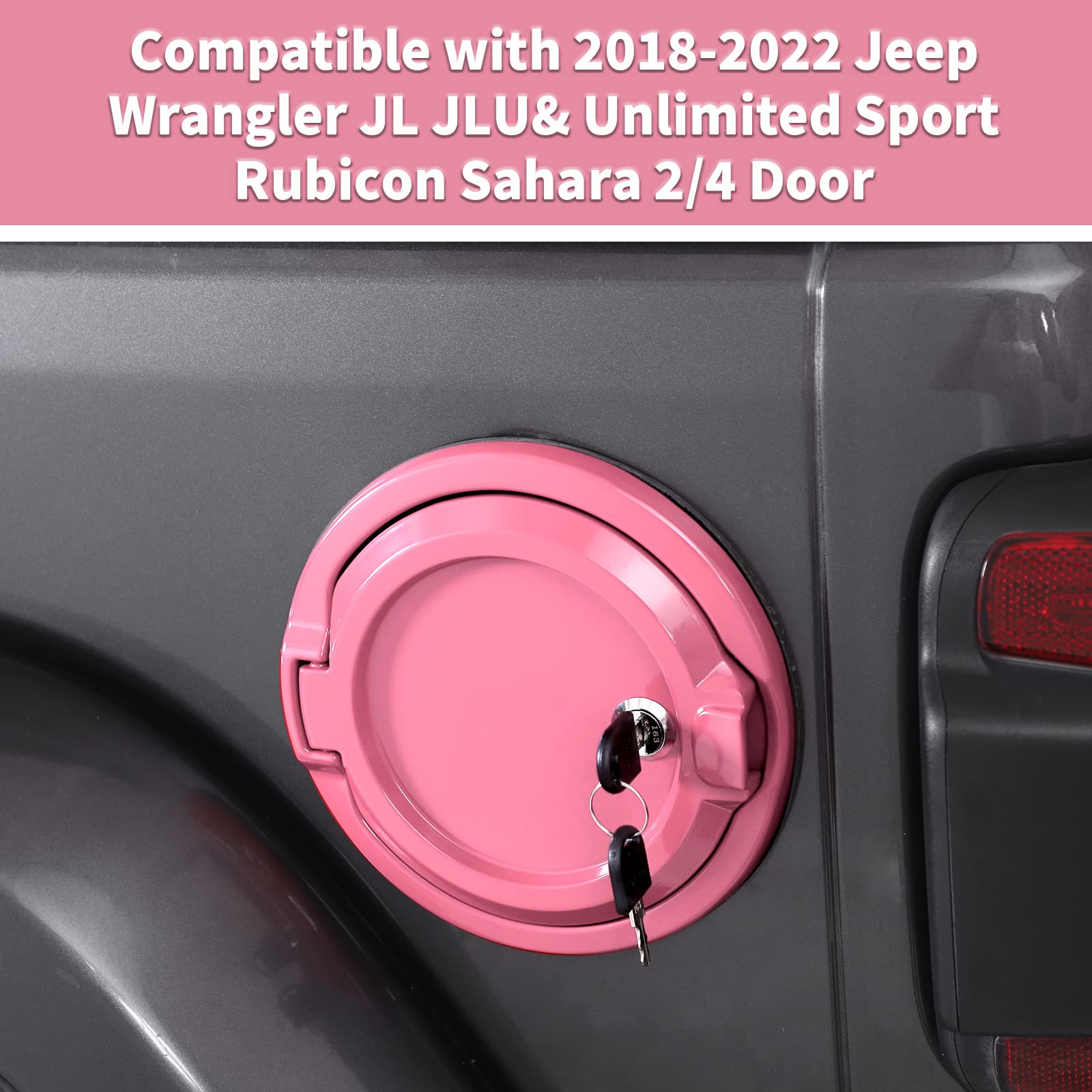 Amazon.com: SQQP for JL Locking Fuel Door Gas Tank Cap Cover Fit