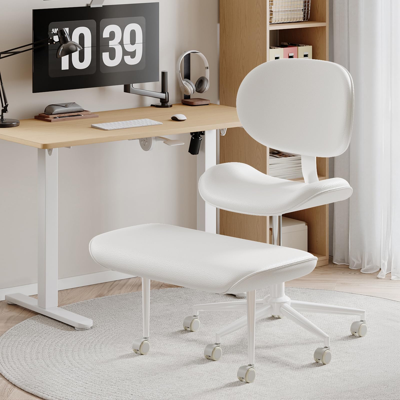Amazon.com: Cross Legged Office Chair with Wheels for ADHD