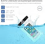 AiRunTech Waterproof Phone Pouch,Double Seal Phone Case for iPhone 17 16 15 14 13 12 Pro Max,Floating Bag for Pool Swimming Canoe Kayak Boating Paddle Board, Beach Camping Essentials Accessories