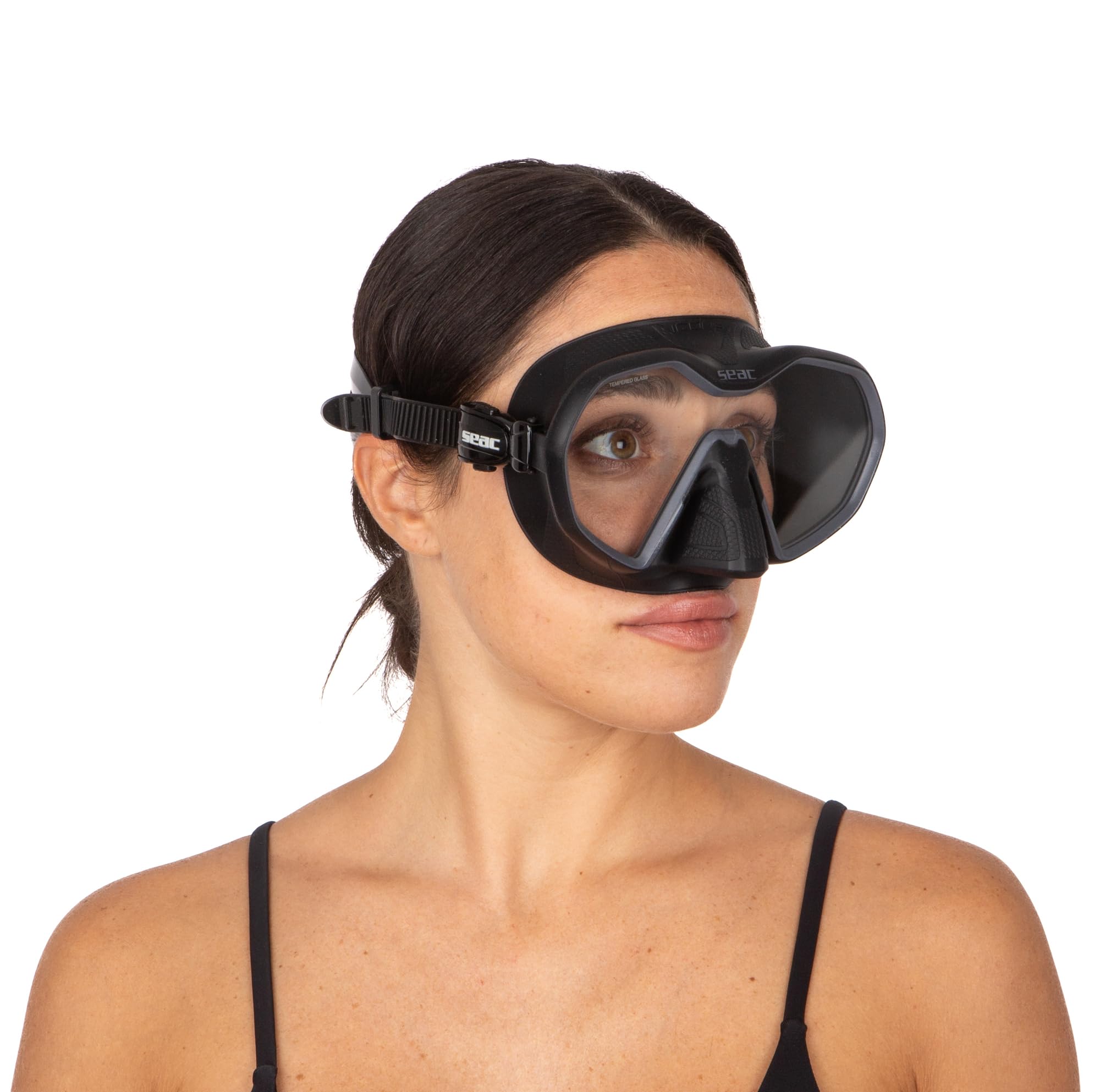 Seac Icona, maschera monolente Made in Italy per la subacquea realizzata con tecnologia frameless e facciale sovrastampato