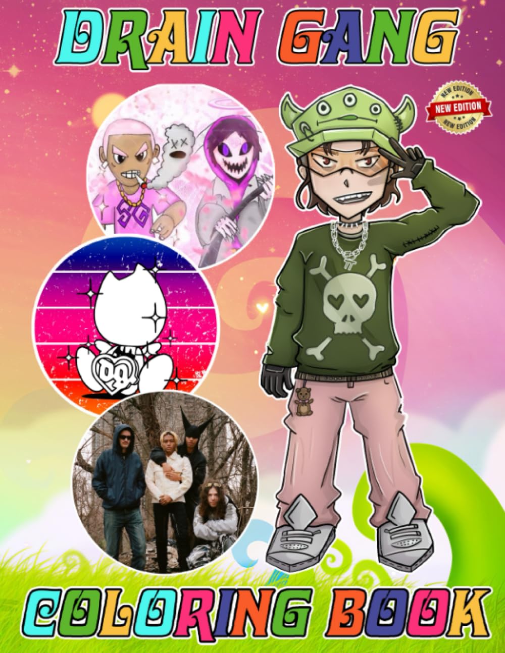 Drain Gang Colouring Book for Fan Girls Boys Teens Kids Students: A Coloring Book for Kids Ages 4-7,8-12, Girls, and Adults, With +30 High Quality ... Perfect Gift For Stress Relief And Unwind