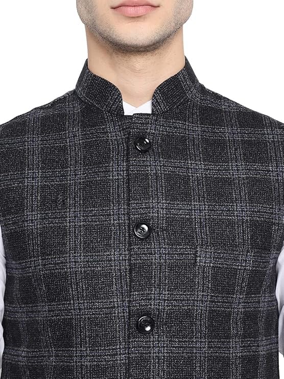 Image of DEIFIC Men's Export-Quality Indian Traditional Nehru Jacket /Waistcoat