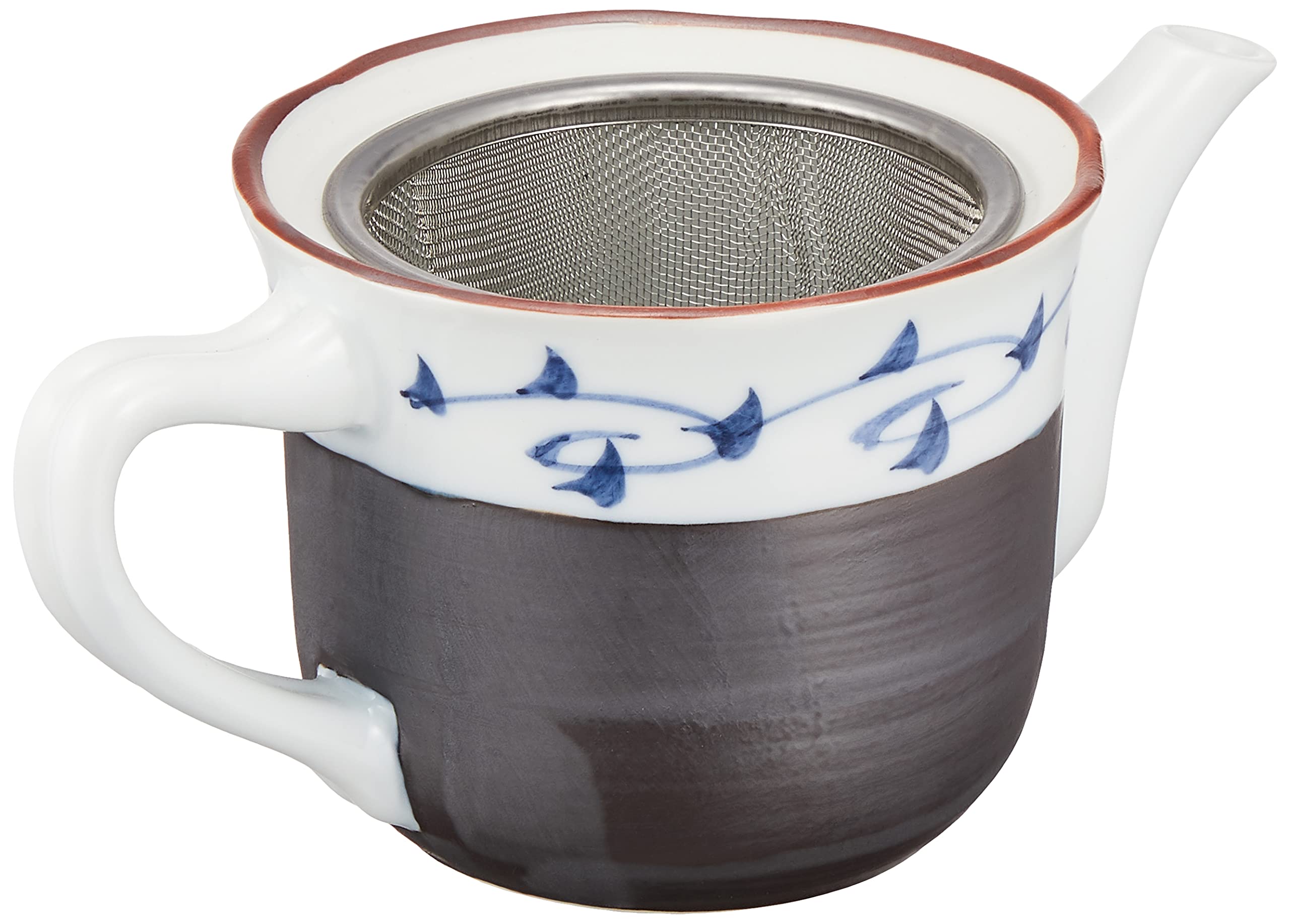 Amazon.co.jp: 急須 おしゃれ ポット : 有田焼 唐草 S茶こし付小