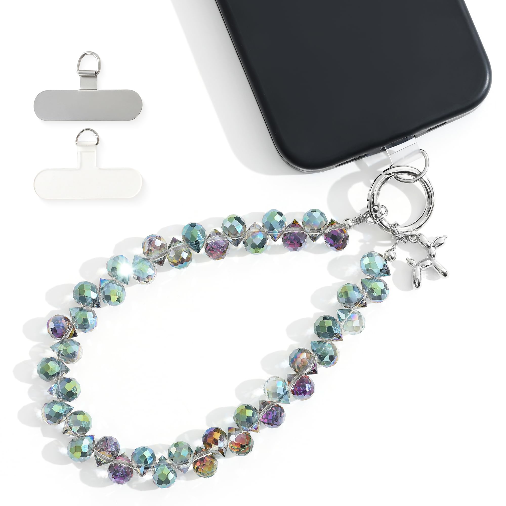 Amazon.com: richginker Crystal Phone Wrist Strap Phone Charm Chain