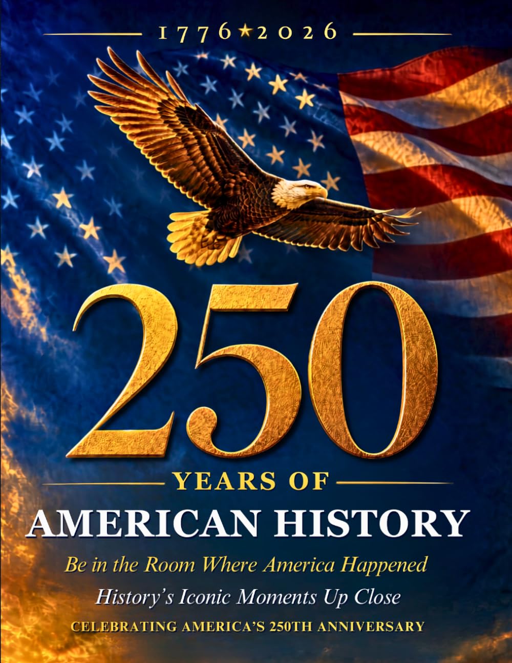 250 Years Of American History Book: Be In The Room Where America Happened | History's Iconic Moments Up Close | A 250th Anniversary Book Celebrating 1776–2026