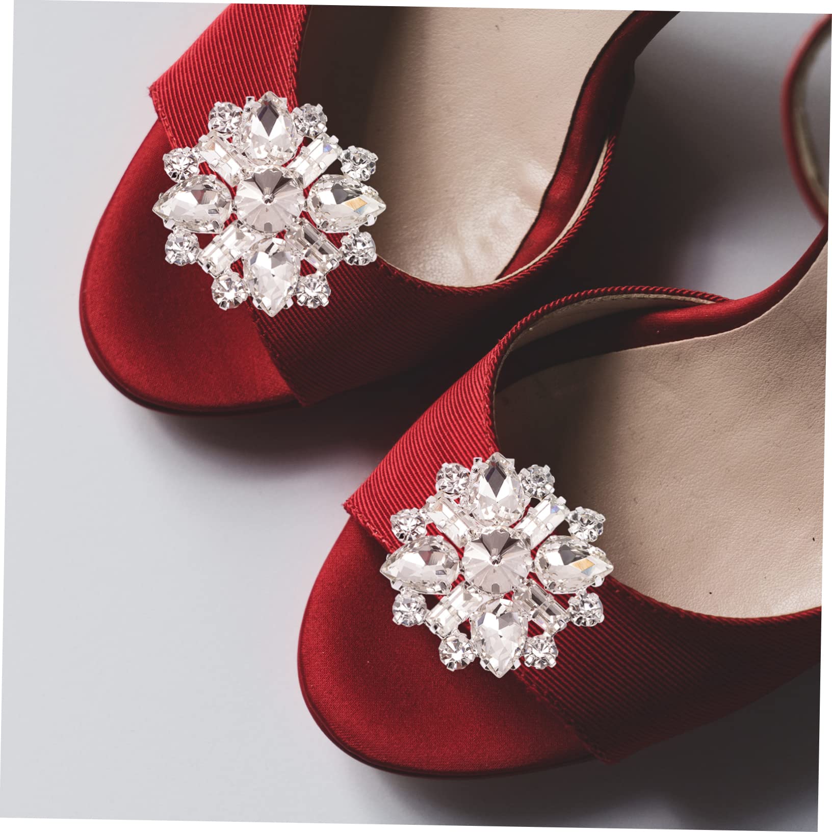 VALICLUD 5paia Fibbia Decorative Strass Per Scarpe Da Sposa Clip Elegante Per Decorazioni Di Matrimonio Facile Da Installare Design Unico e Accessorio Versatile Per Cerimonie e Occasioni