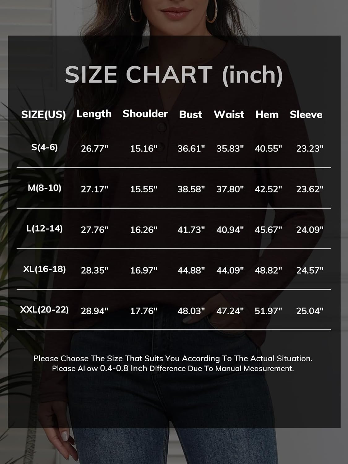 ATHMILE Long Sleeve Shirts for Women 2026 Fall Outfits Henley Dressy Casual Tops Trendy Blouses Cute T-Shirts Fashion Clothes - Image 6