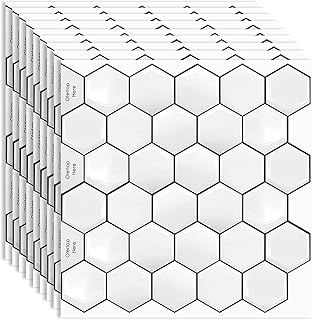 MORCART Peel and Stick Tiles, Superior Stick on Wall Tiles for Kitchen & Bathroom Backsplash, Self Adhesive Vinyl Tiles St...