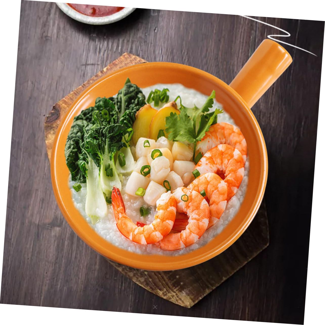 PRETYZOOM Pentola per Stufato in Ceramica con Manico Ideale per Zuppa di Porridge Pasta Alimenti per Bambini Cucina E Sicura.