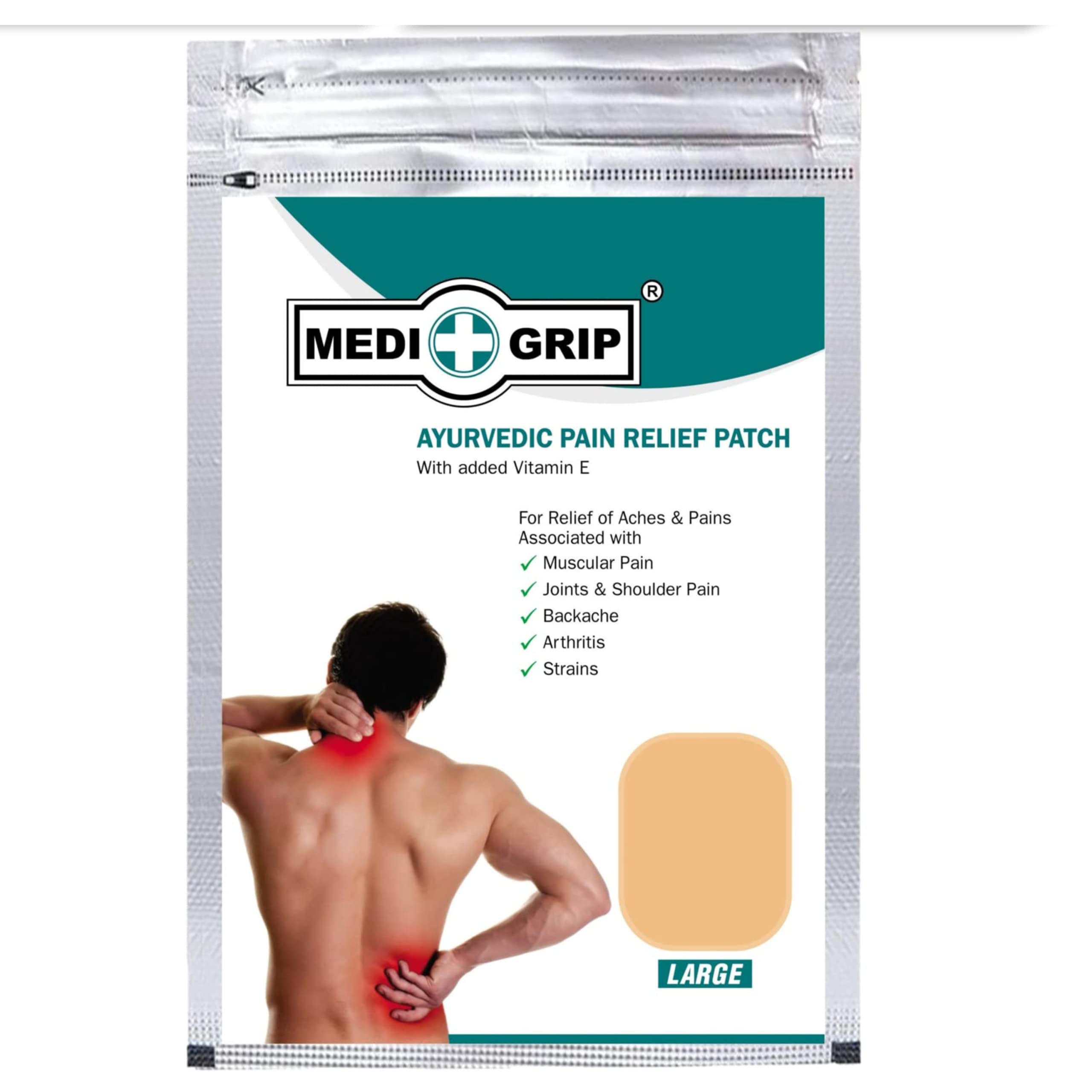 Medigrip Ayurvedic Pain Relief Patch (Large) - 5 Patches (B0932NGNBT) Amazon Price History, Amazon Price Tracker