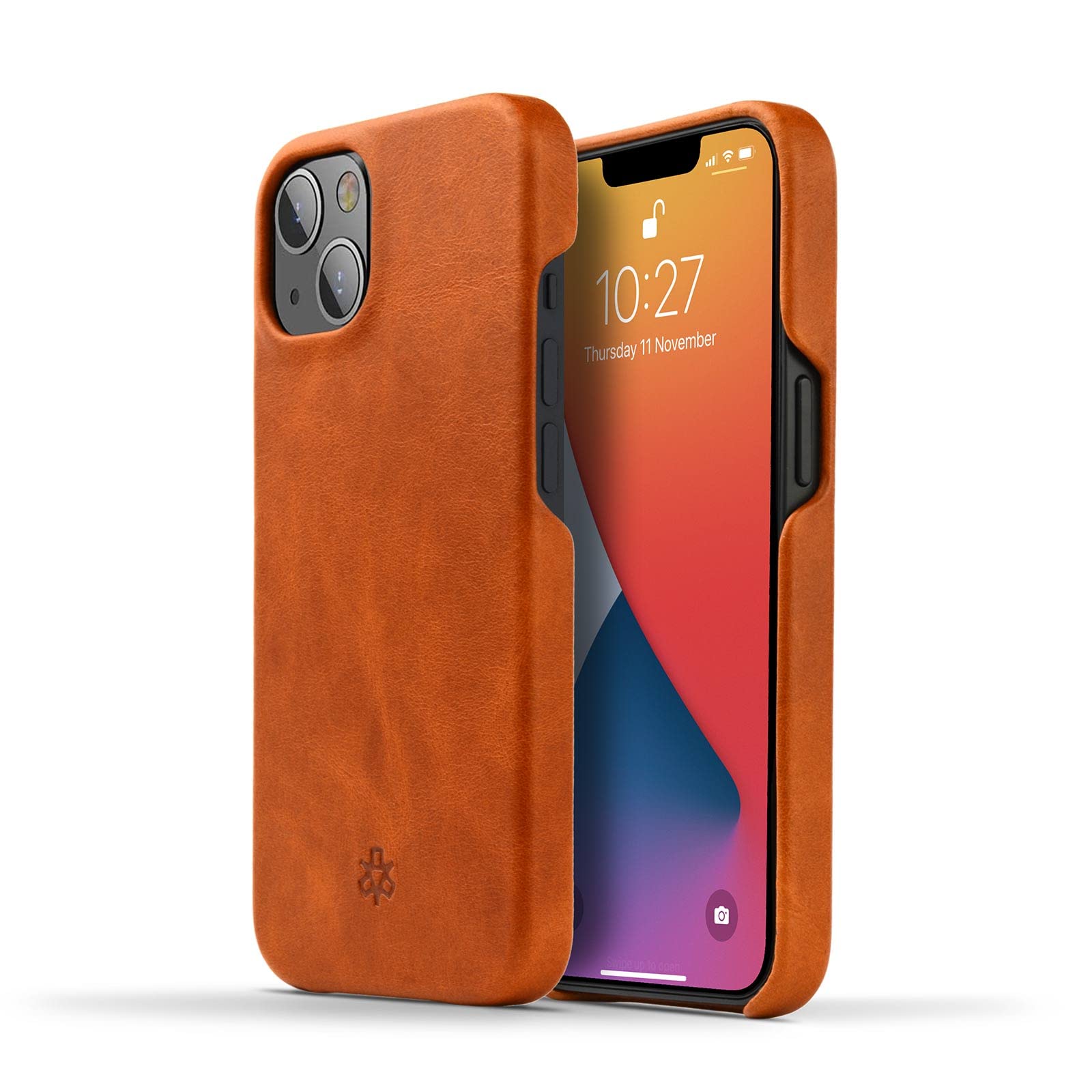 NOVADAGenuine Leather Case for iPhone 13 - Compatible with MagSafe - Tan