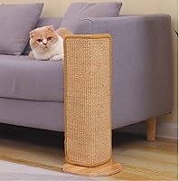 Vista 1 de SHENGOCASE Rascador de sisal de gato de 24.5 pulgadas de alto, sin perforaciones, para pared, para sofá, esquina, poste rascador, alfombrilla