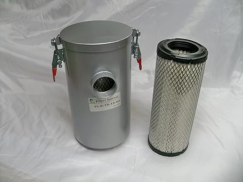 Filtro de bote de 1-14" con elemento filtrante para sopladores regenerativos, Goorui-USA FLS-15-12-2