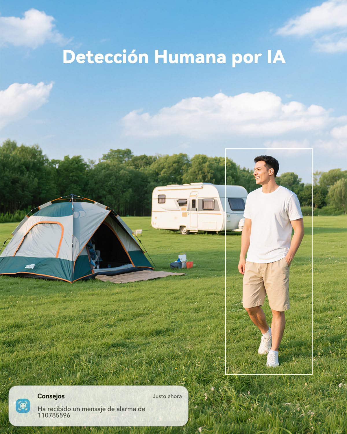 COCOCAM 2PCS Portátil Magnética 4G Camara Vigilancia Sim Inalámbrico | 2K Exterior/Interior para RV/Camping, 300°P, Batería 10000Ahm,Detección Humana por IA, Tarjeta SIM Integrada( SIN WIFI)