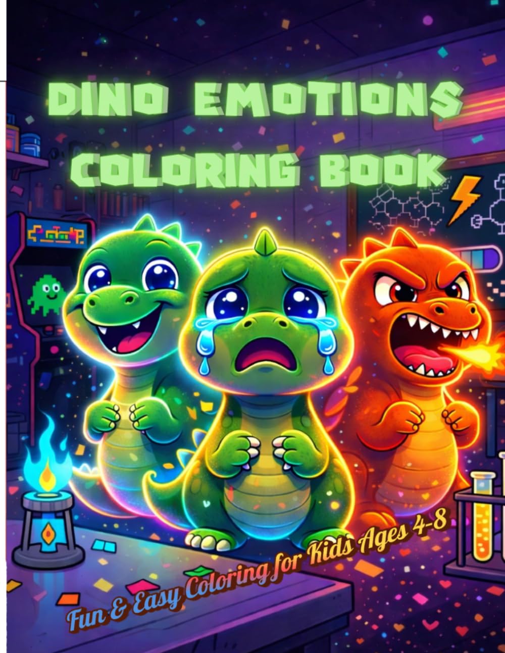 Cute Dinosaur Coloring Book for Kids: Fun & Easy Dino Pages for Ages 4–8: Adorable Dinosaurs Coloring Book for Kids: Big, Simple & Fun Prehistoric Adventures