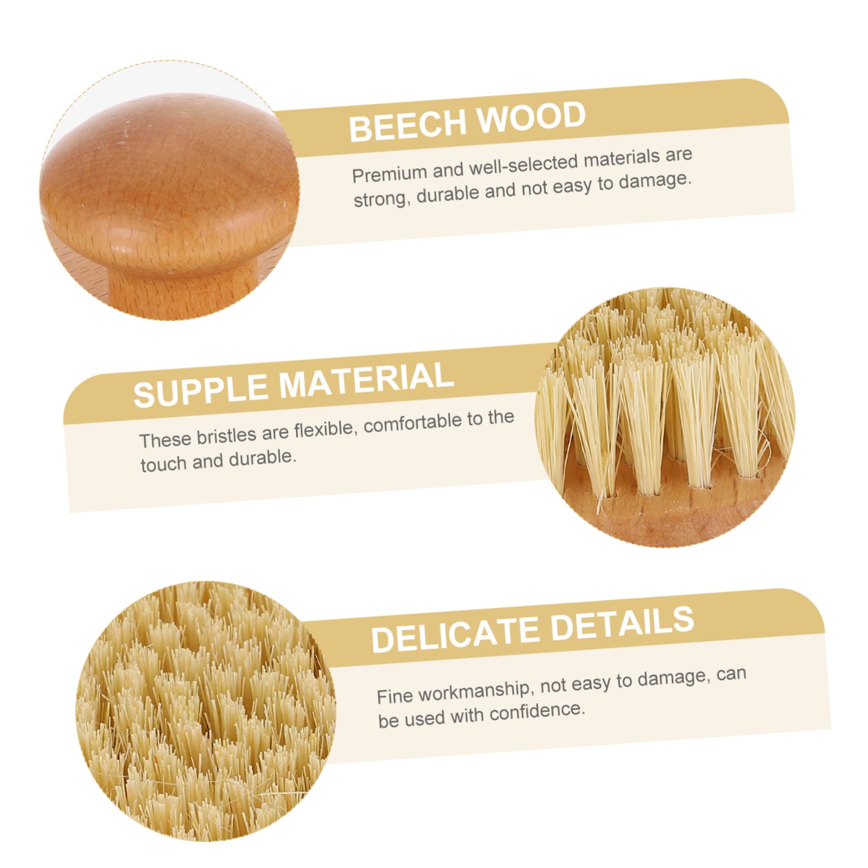 Beaupretty Lot De 3 Brosses De Bain Rondes Pour Exfoliation Et Relaxante