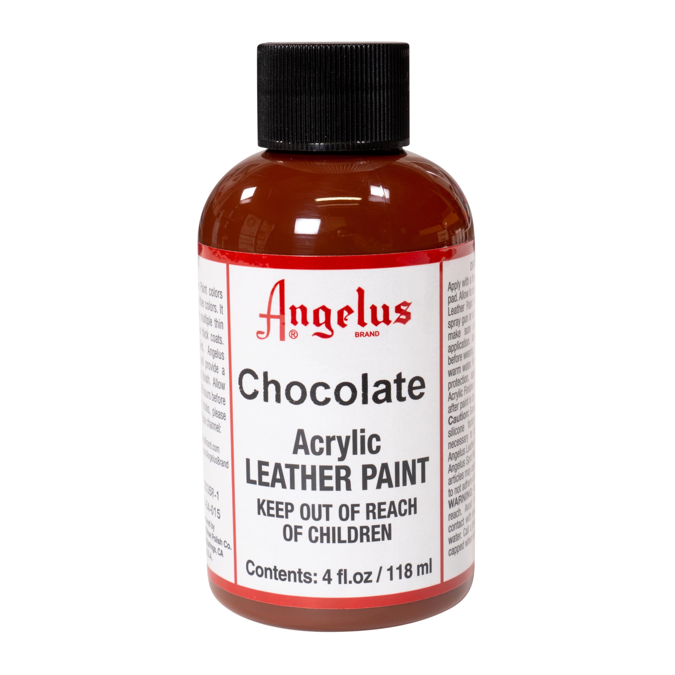 Angelus Leather Paint 4 Oz Chocolate