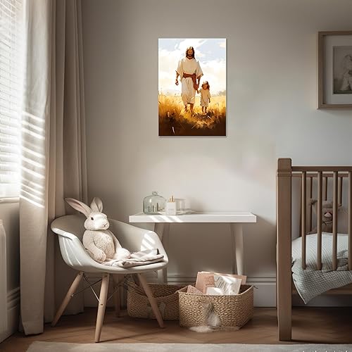 Vista 50 de Arte de pared de Jesús y el niño, póster minimalista bohemio cristiano, lienzo para pared, imagen abstracta de Jesús, arte cristiano religioso Jesús