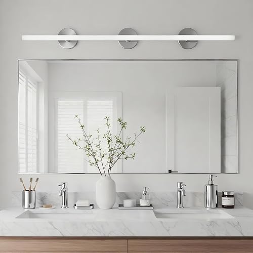 Miniatura 10 de Espejo rectangular de pared de 20 x 30 pulgadas, espejo rectangular con marco de aluminio para baño, tocador, dormitorio, sala de estar, entrada,