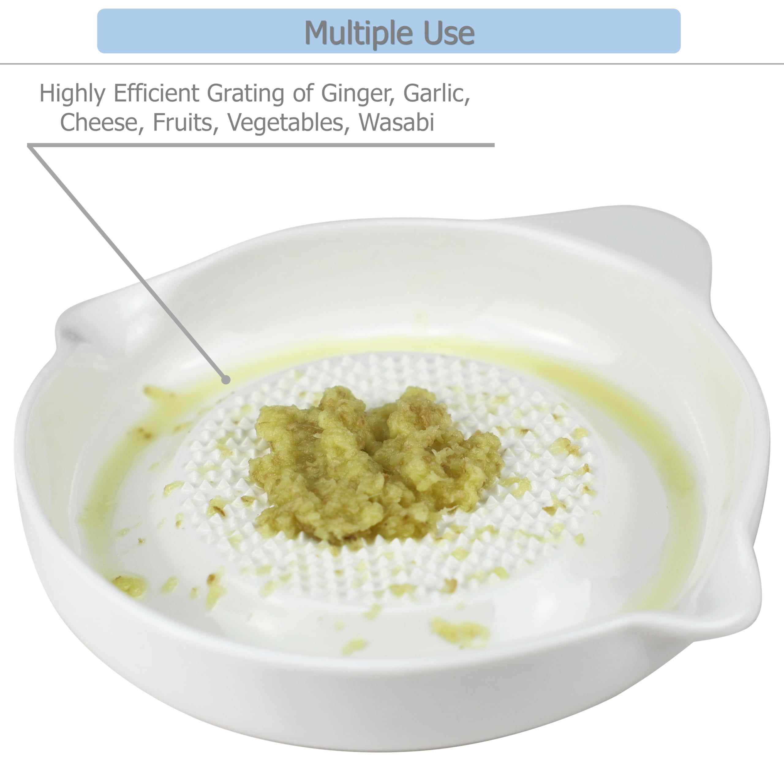 Amazon.com: EIKS Ceramic Ginger Grater for Grinding Wasabi Fruits